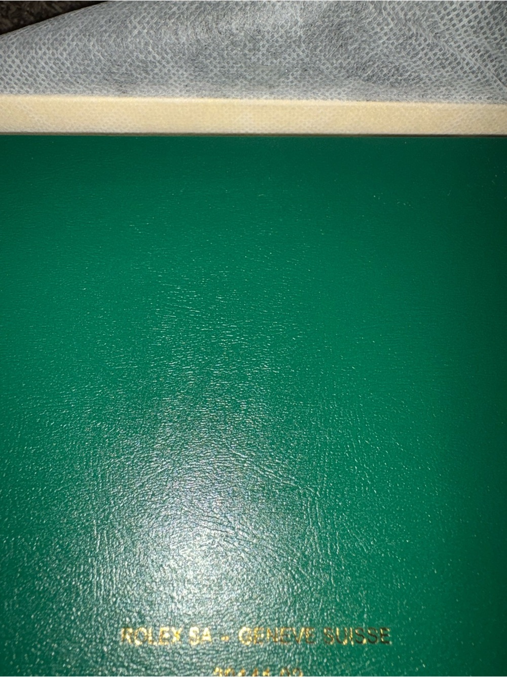 Rolex Large Wooden Presentation Watch Box Set Green & Cream - Picture 8 of 8
